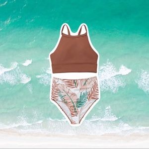NWT Tropical Print Bikini Swimsuit